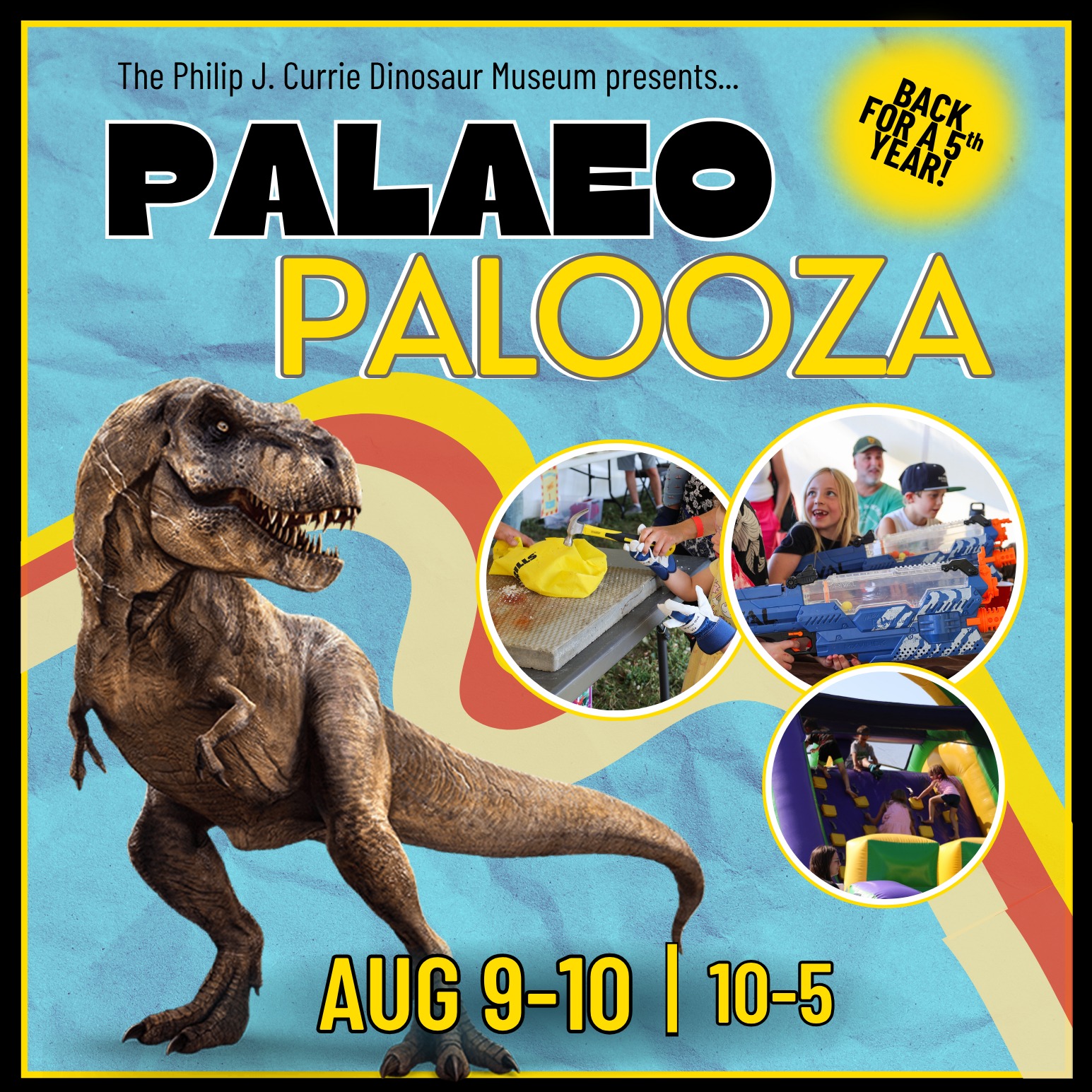 Poster giving the details of the palaeo palooza