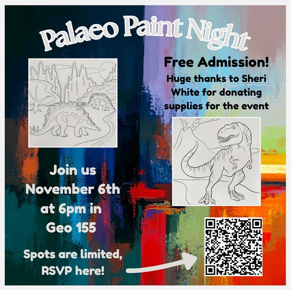 University of Saskatchewan Palaeobiology Club paint night event